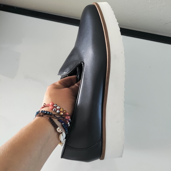 Roolee platform wedges loafers leather  shoes - Picture 3 of 9